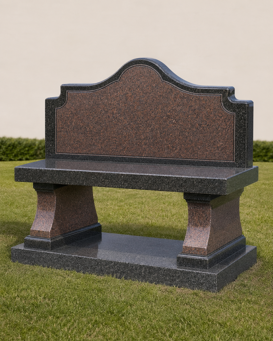Granite Memorial Bench hand-carved by Memorial Bench Store in NJ — image 1